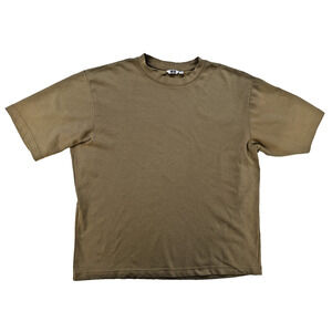 Uniqlo TShirt Mens XL Oversized Crewneck Heavyweight Boxy Short Sleeve Tee